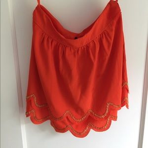 ✨Tangerine Scalloped Skirt by Ted Baker- New!✨